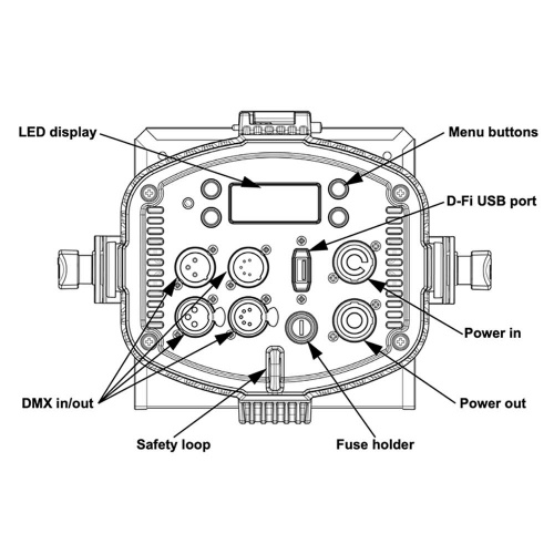 CHAUVET-DJ EVE P-160RGBW прожектор линзовый, 61 светодиод R+G+B+W (суммарная мощность диодов 160Вт) фото 3