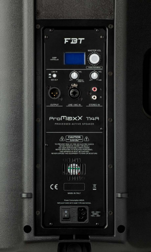 FBT ProMaxX 114A активная акустическая система, 700Вт НЧ+200Вт ВЧ, SPL 135 dB фото 2