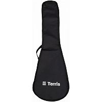 TERRIS TUB-S-01 BK чехол для укулеле, без утепления, 1 наплечный ремень, цвет черный