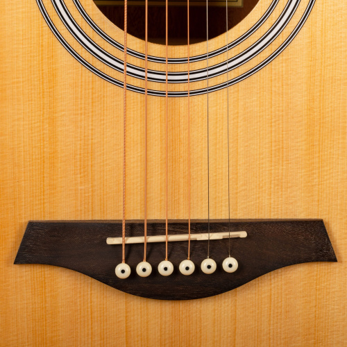 ROCKDALE Aurora D6 Gloss C NAT акустическая гитара дредноут с вырезом, цвет натуральный, глянцевое покрытие фото 6