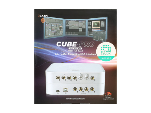 iCON Cube Pro Аудиоинтерфейс USB, 24 бит/192 кГц. 4 балансных линейных входа, 4 балансных фото 11