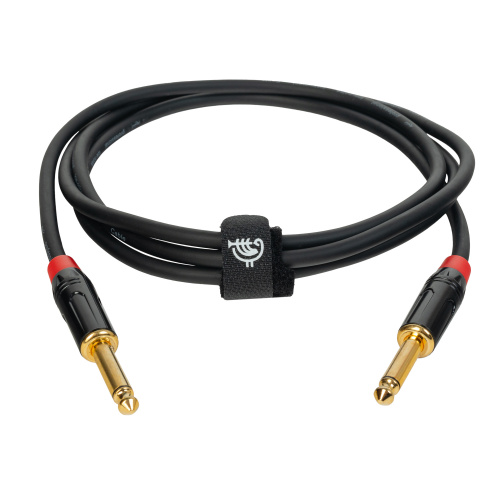ROCKDALE IC070-2M инструментальный кабель, позолоченные металлические разъемы mono jack, цвет черный, 2 метра фото 4
