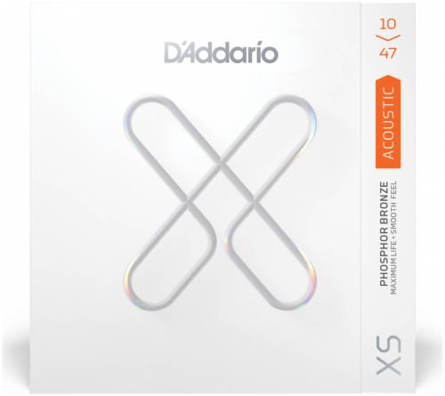 D'ADDARIO XSAPB1047 Set Acoustic Guitar XS Phosphor Bronze, 10-47, Extra Light струны для акустической гитары фосфорная бронза, фото 3