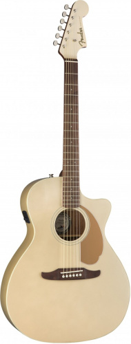 Fender Newporter Player CHP Электроакустическая гитара, цвет шампань фото 2