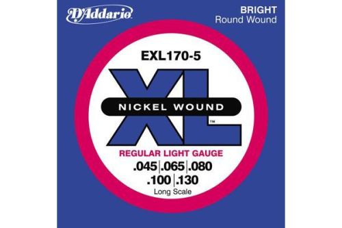 D'Addario ESXL170-5 струны для 5-стр steinberger 45-130