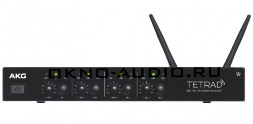 AKG DSR TETRAD цифровой четырёхканальный стационарный приёмник, динамический выбор частот в диапазоне 2,4ГГц