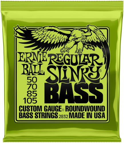 Ernie Ball 2832 струны для бас-гитары Nickel Wound Bass Regular Slinky (50-70-85-105)