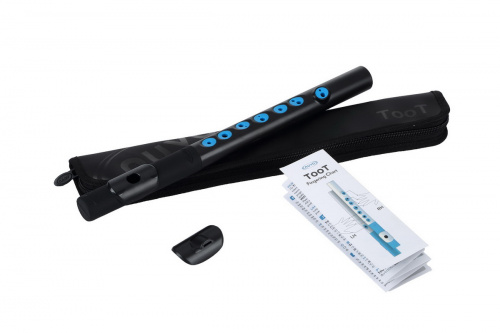 NUVO TooT (Black/Blue) блок-флейта TooT, материал пластик, цвет чёрный/голубой, в комплекте жёсткий чехол