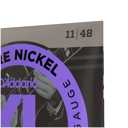 D'ADDARIO EPN115 PURE NICKEL BLUES/JAZZ ROCK 11-48 струны для электрогитары, никель, 11-48 фото 2