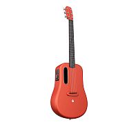 LAVA ME 3 36' Red электроакустическая гитара со звукоснимателем и встроенными эффектами, материал: карбон, чехол Space Bag в ком