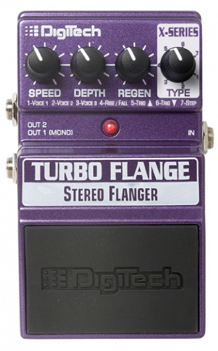 Digitech XTF Turbo Flange педаль для гитары, 7 типов флэнджеров. фото 2