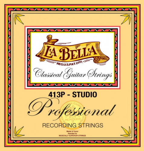 LA BELLA 413P Studio нейлон, плоская обм. бронза, 37,9 кг