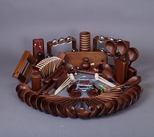 МАСТЕРСКАЯ СЕРЕБРОВА Т2-КТ-17 Шоколад с тонировкой Перкуссионный набор 40 предметов