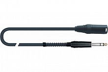QUIK LOK MCR615-6 микрофонный кабель, 6 метров, разъемы XLR M - Stereo Jack ( XLR/M - Jack Stereo), цвет черный