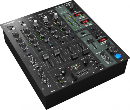 Behringer DJX750 DJ-микшер со счетчиком темпа, 5 каналов (4 стерео+ микр.), 3D-surround, процессор эффектов, VCA-кроссфейдер фото 3