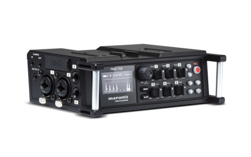 Marantz PMD706 6-канальный портативный DSLR аудио рекордер 20 Гц- 20 кГц 24 бит /96 кГц карты памяти: SD/SDHC/SDXC до 128 Гб