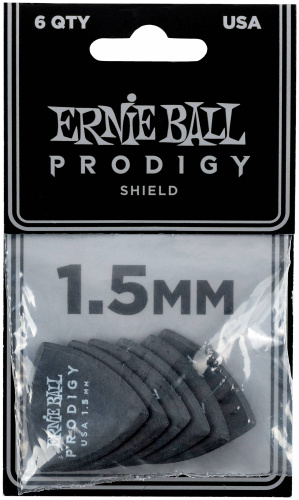 Ernie Ball 9331 Компл.медиаторов. Prodigy/1.5mm/Черные/6шт/цена за комплект фото 2
