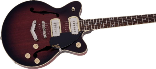 GRETSCH G2655-P90 Streamliner Jr. Double-Cut P90 Claret Burst полуакустическая гитара, цвет - коричневый фото 3