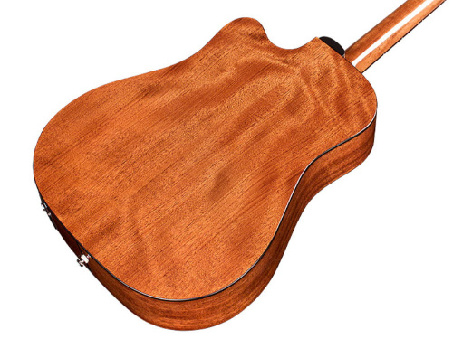GUILD D-120CE электроакустическая гитара формы дредноут с вырезом, корпус - массив махагони, цвет - натуральный фото 4