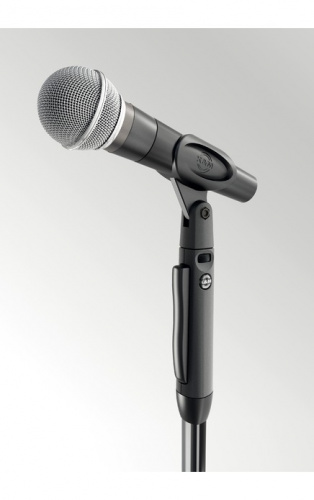 K&M 26200-300-55 Elegance прямая микрофонная стойка с пневматической системой регулировки высоты, круглое основание, высота 1055-1735 мм, цвет черный фото 3