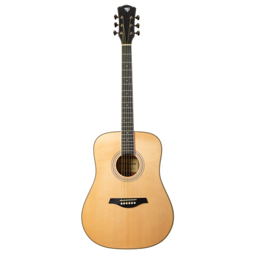ROCKDALE Aurora D7 NAT Gloss Акустическая гитара Форма корпуса Dreadnought. Цвет натуральный. Глянцевое покрытие. Верхняя дека из ели. Нижняя дека и о