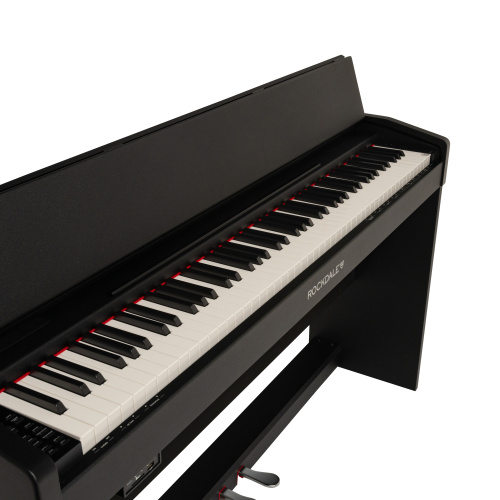 ROCKDALE Virtuoso Black, цифровое пианино, 88 клавиш, цвет черный фото 8