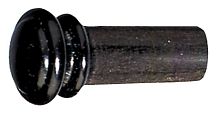 GEWA Violin End Pins Standard фиксатор-втулка для струнодержателя скрипки 1/8-1/16, эбони (415460)