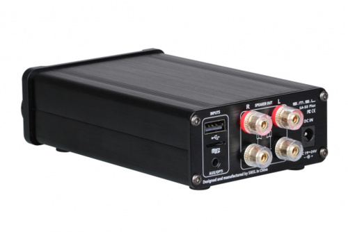 SMSL SA-50 PLUS GOLD Усилитель. Вход: USB (U-диск) / SD-карта / 3,5 мм оптический / 3,5 мм аналоговый. SNR: 95 дБ. Разделение каналов: 94 дБ. фото 2