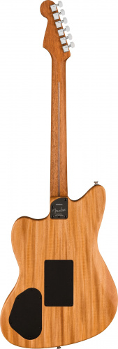 FENDER American Acoustasonic Jazzmaster Tungsten моделирующая полуакустическая гитара, цвет черный, чехол в комплекте фото 2