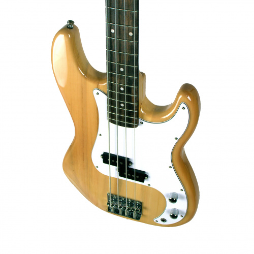 REDHILL PB200/NA бас-гитара 4-стр, P+P, 864 мм, корпус тополь, гриф клен, цвет натуральный фото 4