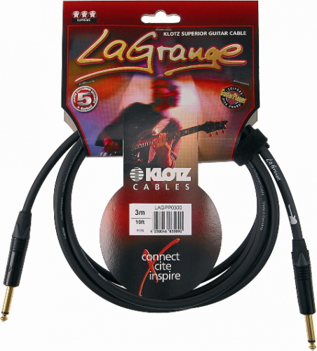 KLOTZ LAGPP0600 готовый инструментальный кабель серия "La Grange" GY107, длина 6м, моно Jack Neutrik