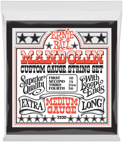 Ernie Ball 2320 струны для мандолины Stainless Steel Medium (10-14-24w-30)