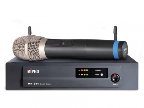 MIPRO MR-811/MH-80 (634.850 MHz) - диверситивная одноканальная радиосистема c УВЧ диапазоном