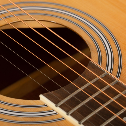 ROCKDALE Aurora D6 Gloss C NAT акустическая гитара дредноут с вырезом, цвет натуральный, глянцевое покрытие фото 5