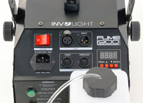 Involight Fume900DMX Генератор дыма 850 Вт. Беспроводной пульт ДУ, DMX 512-1канал фото 4