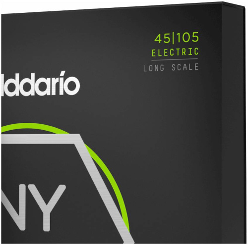 D'Addario NYXL45105 струны для бас-гитары,Long Scale, L Top/Med Bottom, 45-105 фото 2