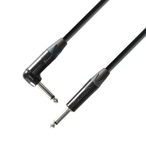ADAM HALL K5 IRP 0300 инструментальный кабель 6,3 Jack Mono-6,3 угловой Jack Mono, Neutrik, 3м