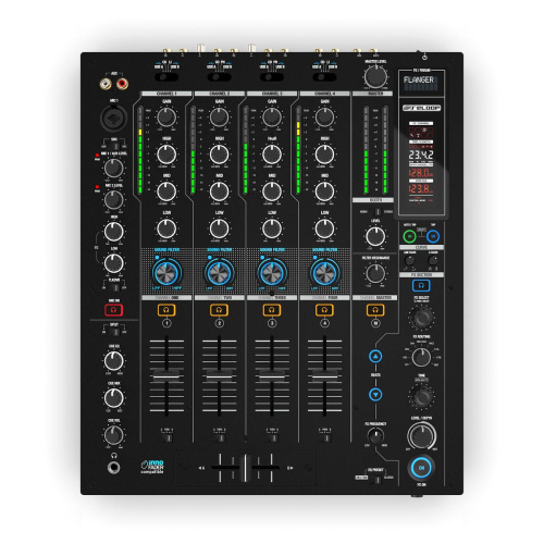 Reloop RMX 95 DJ-микшер, профессиональный 4+1-канальный, двойной аудиоинтерфейс USB 2.0