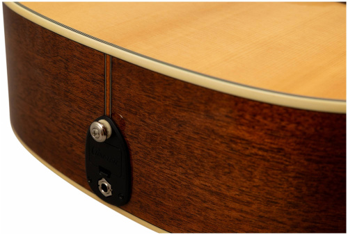 CRAFTER DE-8/NC + Чехол электроакустическая гитара Дредноут SolidTop ель, натурал, корпус-красно фото 6