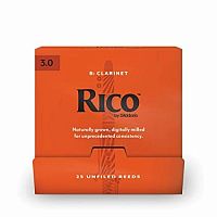 Rico RCA0130-B25 трости для кларнета Bb, RICO (3), 25 шт. в пачке