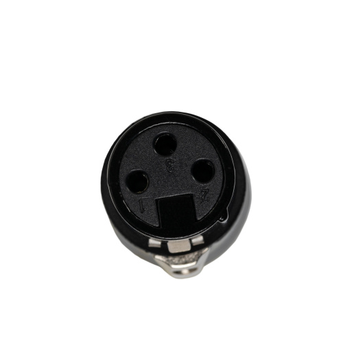 ROCKDALE XLR057 металлический кабельный разъем XLR мама (female) 3pin, цвет черный фото 3