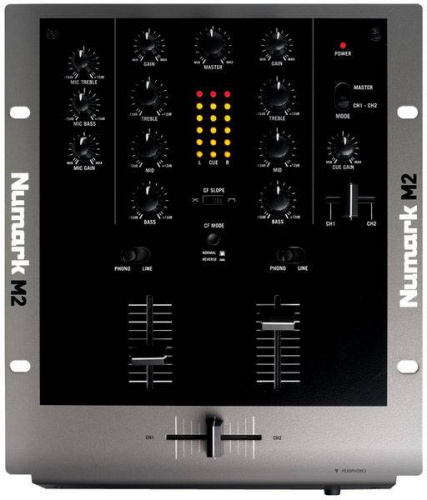 NUMARK M2 2-канальный 10" микшер входы: 2-4 линейных/phono, 2 phono, 2 линейных, 1 микрофонный фото 4
