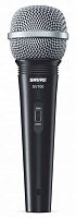 SHURE SV100-A микрофон динамический вокально-речевой с выключателем и кабелем (XLR-6.3 мм JACK), черный, серебристая сетка
