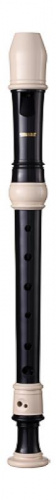 Smart SR-88G Блок-флейта сопрано, пластик, немецкая система, шомпол для чистки, цвет черный/бежевый