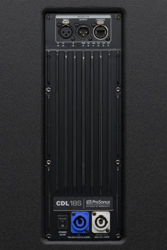 PreSonus CDL18s активный сабвуфер, НЧ 18", 2000Вт пик, 36Гц -144Гц, 135дБ SPL, управление DSP по Dante фото 2