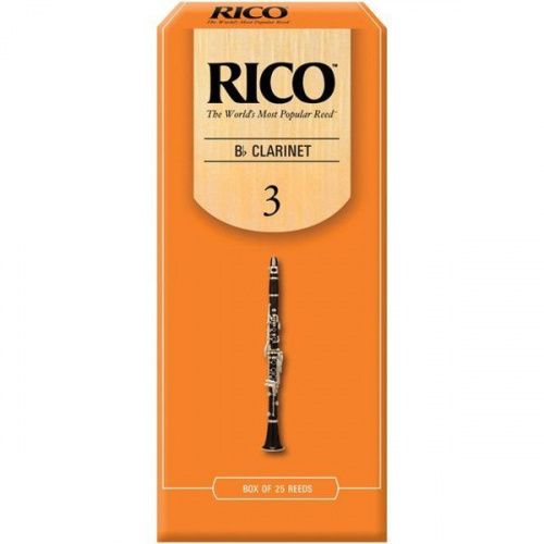 Rico RCA2530 трости для кларнета Bb, RICO (3), 25шт. в пачке