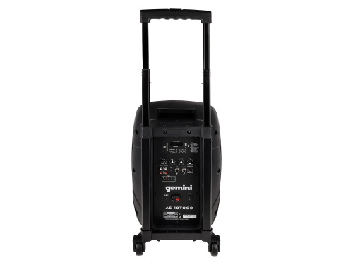 Gemini AS-10TOGO Портативная акустическая система, 10" вуфер, bluetooth, USB. SD фото 4