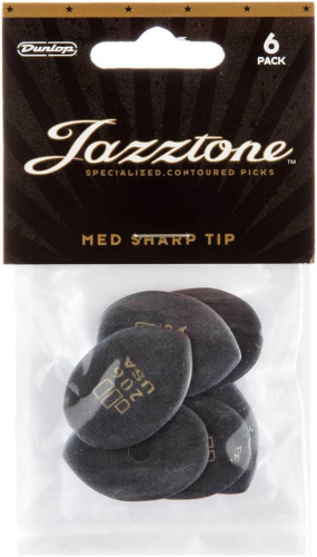 Dunlop Jazztone Medium Tip 477P206 6Pack медиаторы, средние, острый кончик, 6 шт. фото 2
