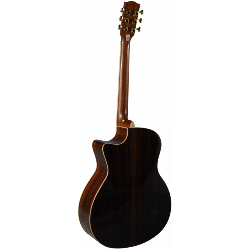 TOM GA-C3 акустическая гитара в корпусе гранд аудиториум с вырезом, верхняя дека массив ели, кор фото 13