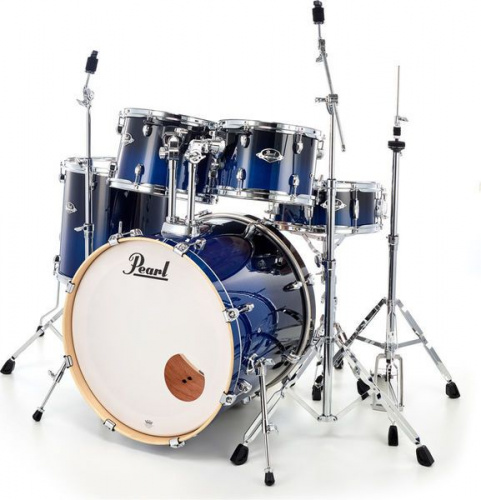 Pearl EXL725/C257 ударная установка из 5-ти барабанов, цвет Sea Blue Fade, стойки в комплекте